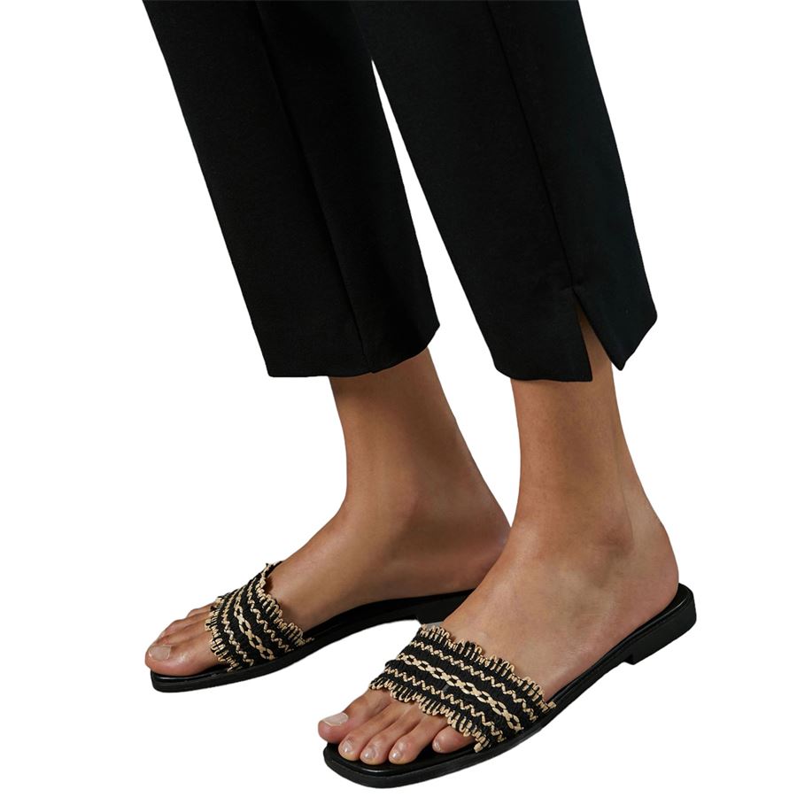 AMOUR PANTALONE IN JERSEY PUNTO MILANO STRETCH Penny Black | 2411781056200004